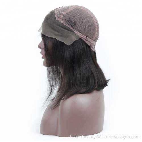 peruvian human hair wigs for black women straight hair lace frontal wigs